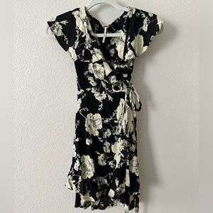 Free People Floral Wrap Dress
